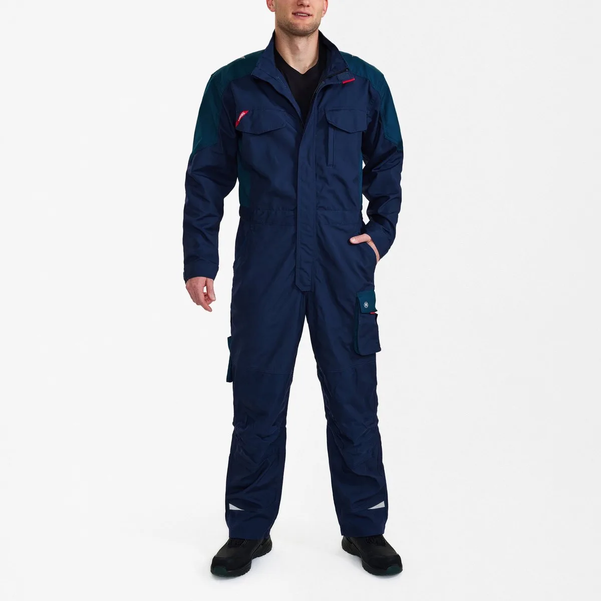 Galaxy overall 4810-254 - Blue Ink / Dark Petrol by FE Engel, Blue Ink, Dark Petrol, S – product image