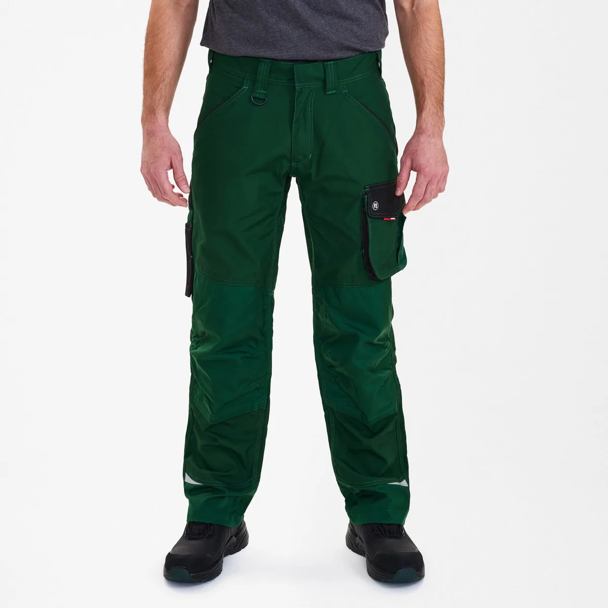 Galaxy werkbroek 2810-254 - Green / Black van FE Engel, Groen, Zwart, 50 – productafbeelding