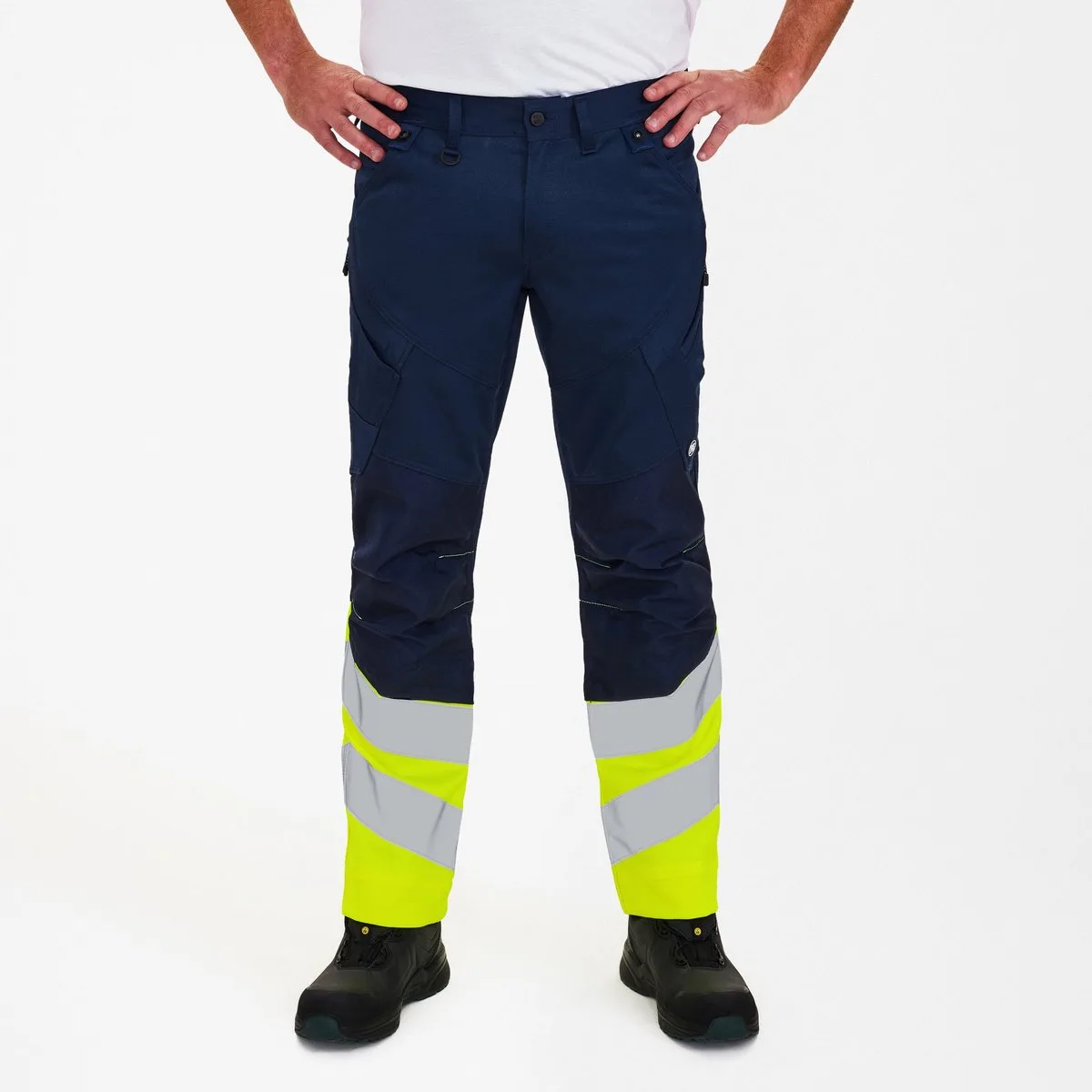 Safety werkbroek met 2-weg stretch 2546-314 - Blue Ink / Hi-vis Yellow - 25 von FE Engel, Blue Ink, Hi-vis Yellow – Produktbild