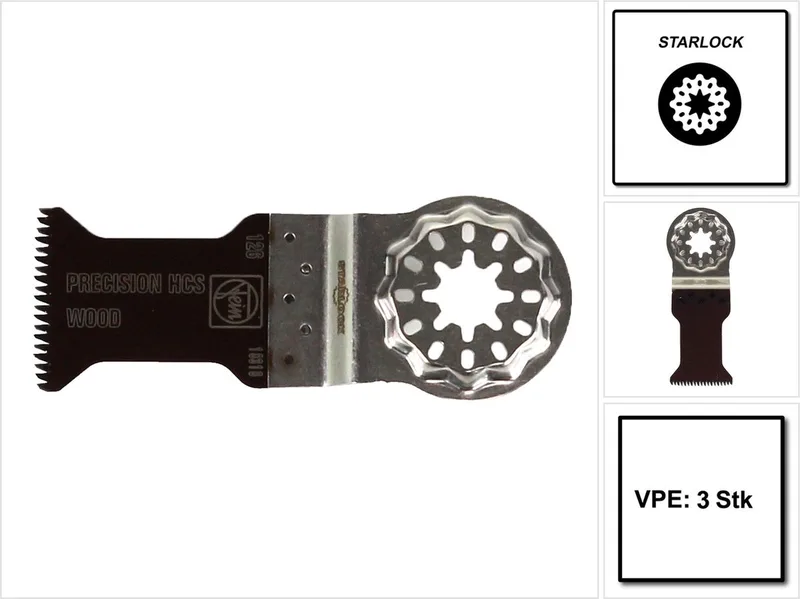 63502126220 E-Cut universeel zaagblad (3st) - SL - 50 x 35 mm (126) by Fein – product image