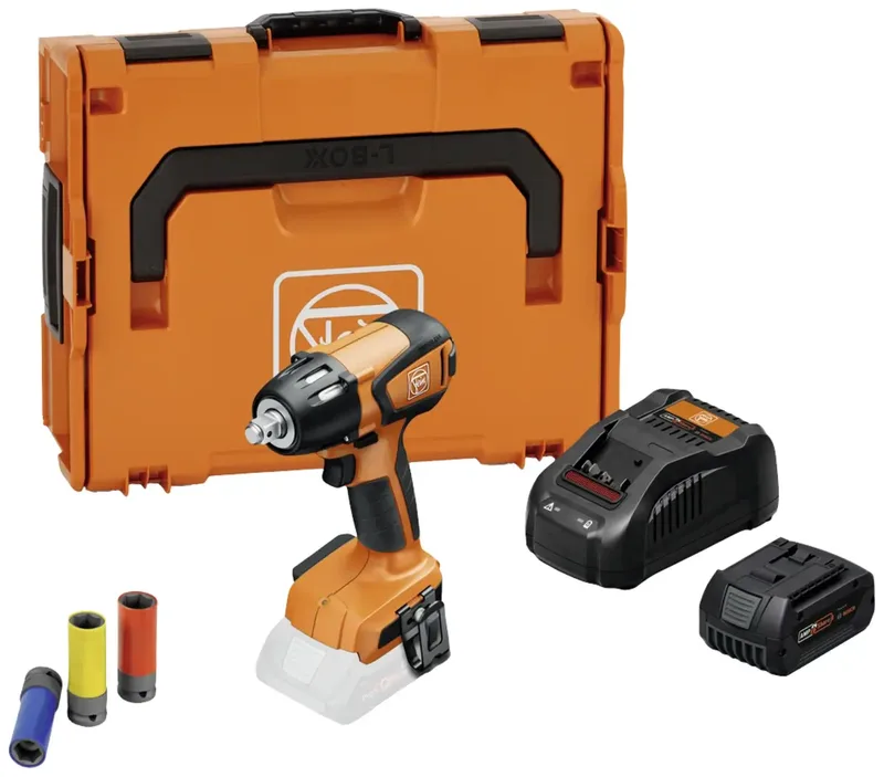 ASCD 18-300 W2 AS Ready to-use-top Accu slagmoersleutel 290Nm 1/2" frictiering 18V AMPShare 5.0Ah in L-Boxx - 71151062000 van Fein – productafbeelding