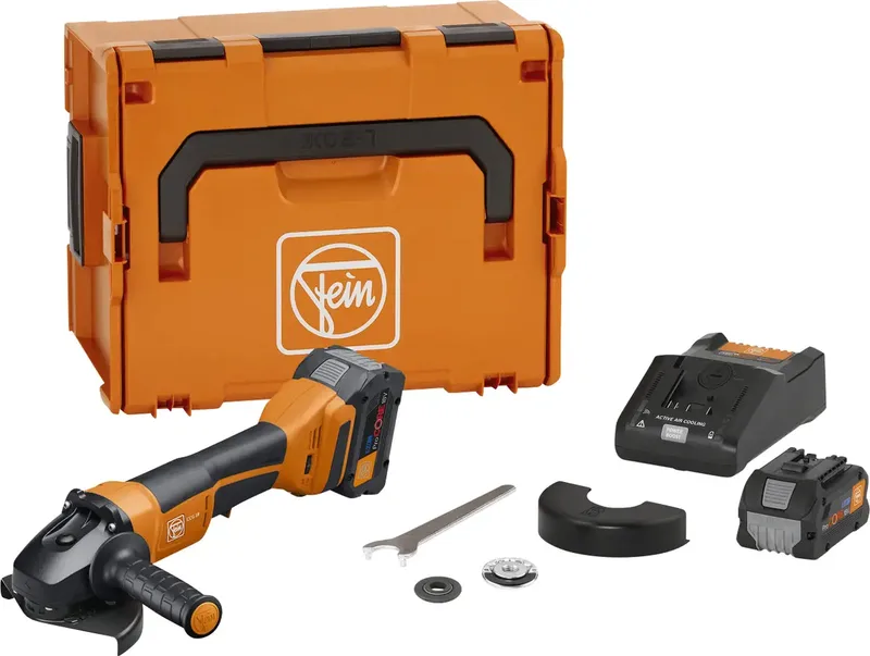 CCG 18-125-12 PD AS Set ProCore 71221862000 Akku-Winkelschleifer 125 mm inkl. Akku, inkl. Ladegerät, inkl. Koffer 18 V 8 Ah van Fein – productafbeelding