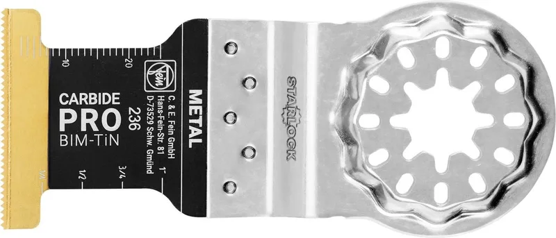 E-Cut Carbide Pro Invalzaagblad - Metaal - 35 x 45 mm van Fein – productafbeelding