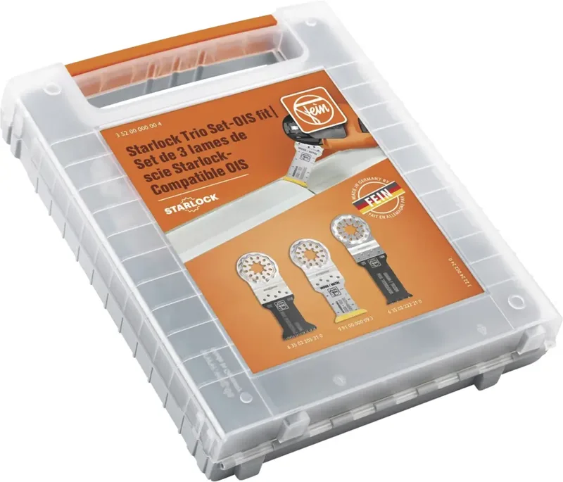 Fein 35200000004 OIS fit Bimetall, Titanbeschichtung 3-teiliges Sägeblatt-Set 3 St. de Fein – image du produit