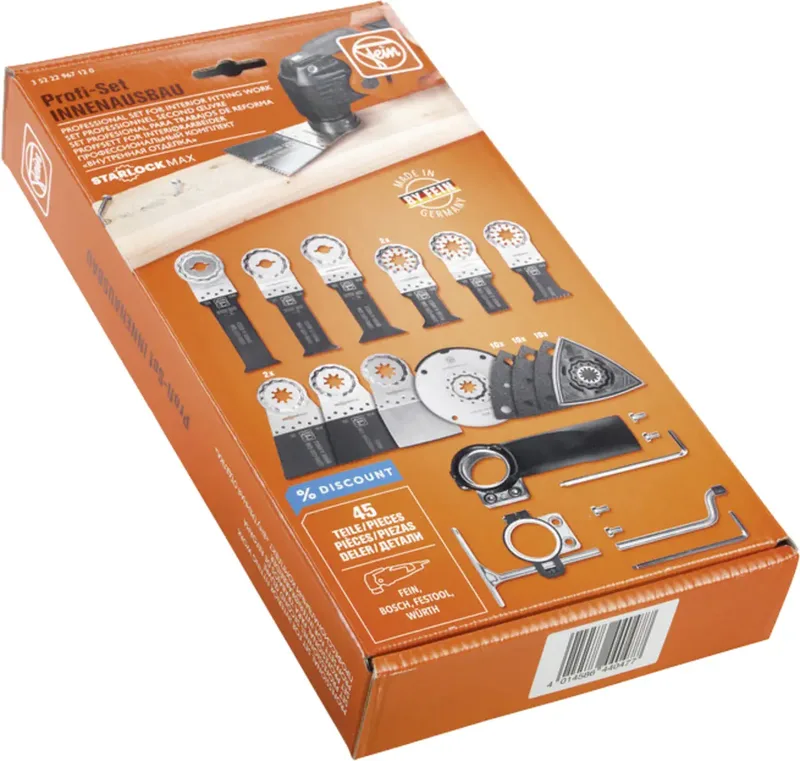 Fein 35222967120 Profi Set SL MAX INNENAUSBAU Multitool toebehorenset 1 stuk(s) fra Fein – produktbillede 2 af 2