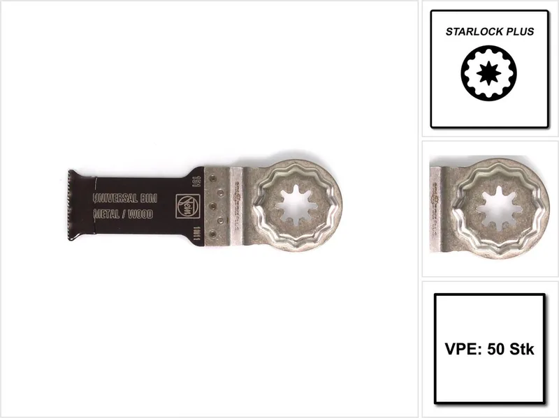 Fein 63502151250 E-Cut Universal zaagblad (50st) - SLP - 60 x 28 mm (151) fra Fein – produktbillede