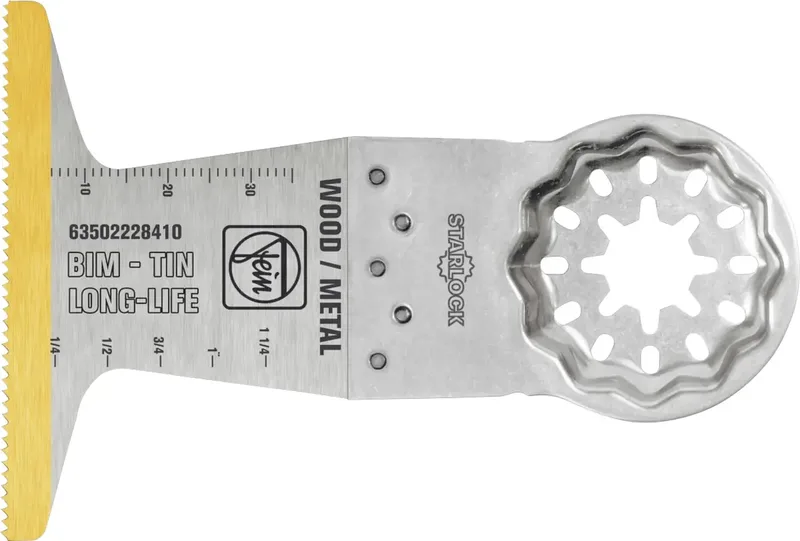 Fein 63502228450 63502228450 Holz, Gipskarton, Kunststoff E-Cut Bi-Metall Sägeblatt mit TiN-Beschichtung 50 St. by Fein – product image