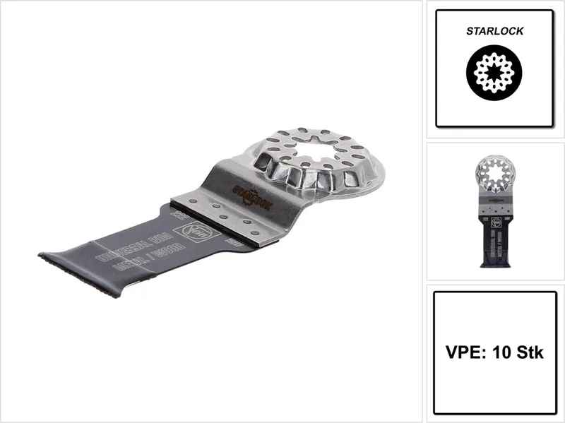 Starlock E-Cut Universeel Zaagblad 55x28mm 10 stuks 63502222240 van Fein – productafbeelding