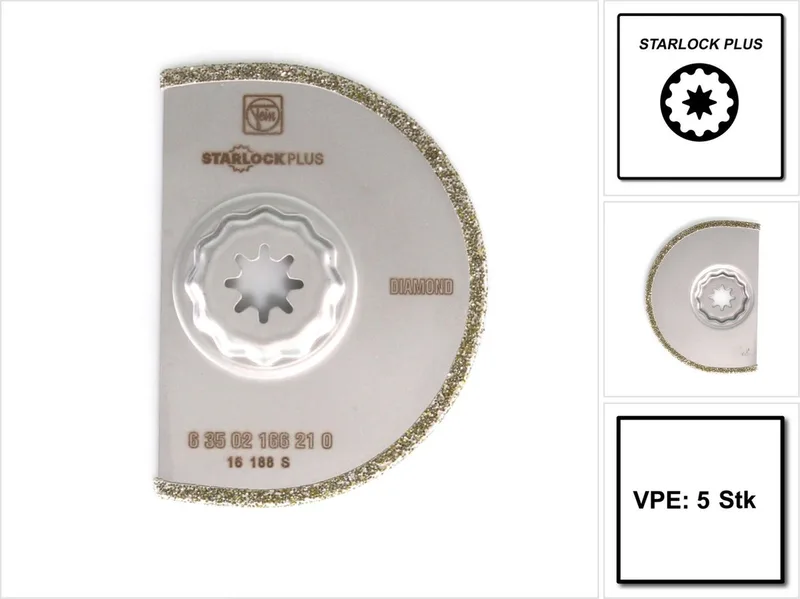 Starlock Plus Diamantzaagblad 90mm 5 stuks 63502166230 by Fein – product image