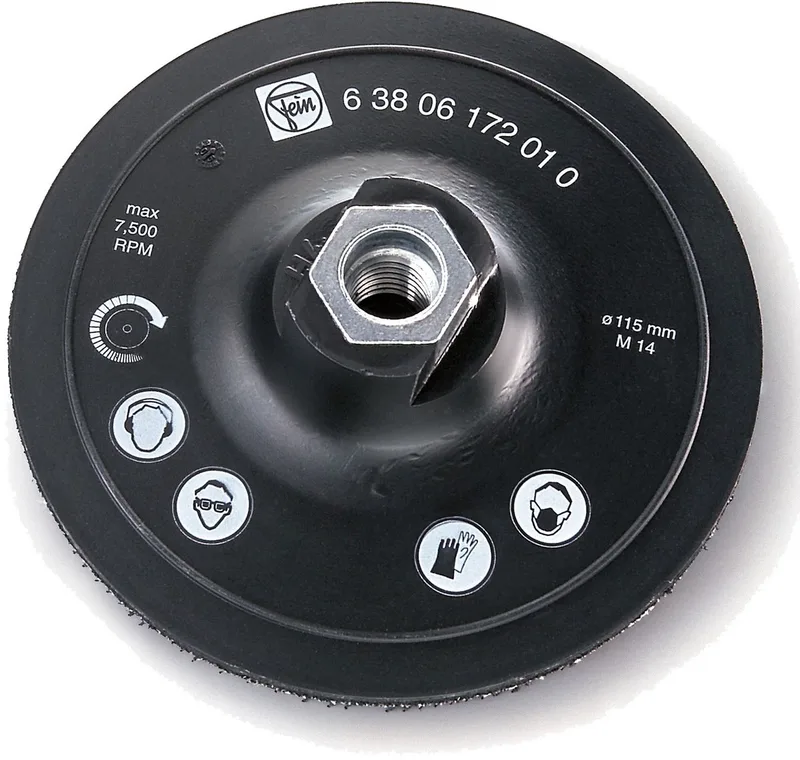Fein 63806172010 Stützteller mit Kletthaftteil Durchmesser 115 mm von Fein – Produktbild