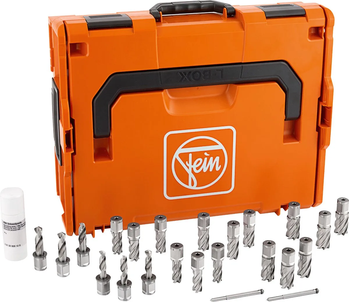STRUCTURAL STEEL-SET 3/4" Weldon Bits - 25 stuks - Inclusief L-BOXX de Fein – image du produit
