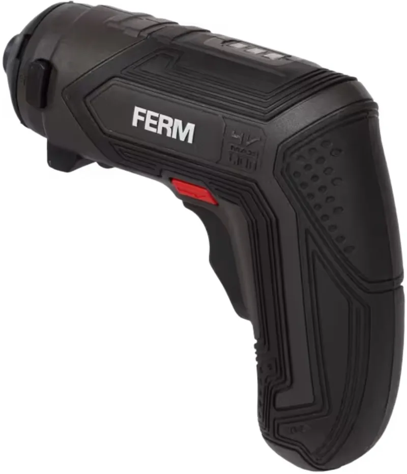 accu-schroevendraaier 4 volt - 1,5 Ah - Opzetstukken en bits inbegrepen - Inclusief oplaadkabel - Met ledverlichting by Ferm – product image