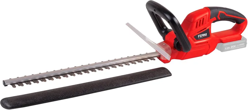 AX-POWER - HTM1004 - Heggenschaar - voor - 20V - accu - Zonder Accu en lader - Bladlengte - 500mm - Snoeicapaciteit: - 14mm - Toerental: - 1.200/min - Veiligheidsschakelaar- Beschermkap - Opberghoes - Wireless hedge trimmer - Accuheggenschaar by Ferm – product image