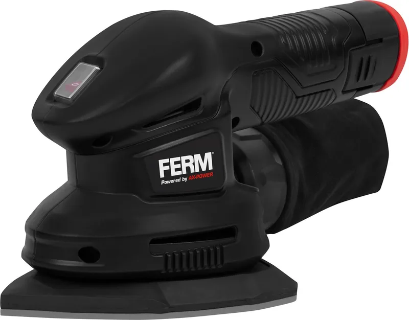 AX-POWER - PSM1046 - Accu schuurmachine - 12Volt - Driehoekschuurmachine - Handpalmschuurmachine - USB-C - laadkabel van Ferm – productafbeelding