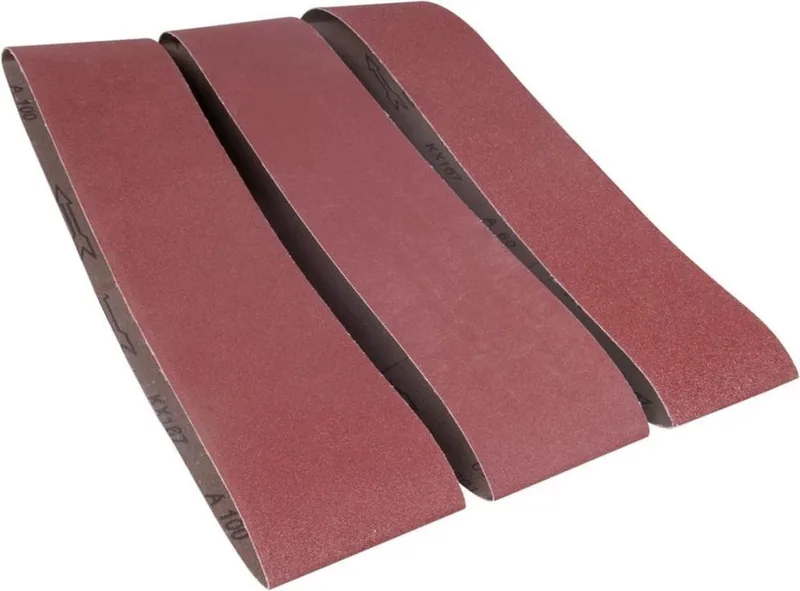 BGA1058 - Schuurbanden - Lengte - 915mm - Breedte - 100mm - Set - 1x - P60 - 1x - P100 - 1x - P150 - Universeel - Voor - Stationaire - bandschuurmachine - Zeer geschikt voor - BGM1022 - BGM1003 - BGM1001 - werkbankschuurmachine by Ferm – product image