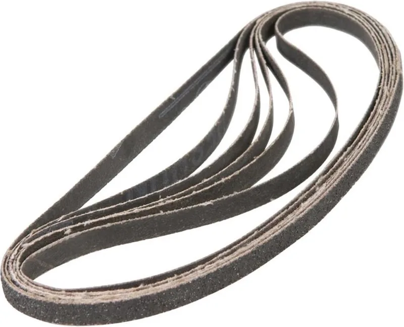 EFA1003 - Schuurbanden - set - Lengte: - 455mm - Breedte: - 10mm - 8 stuks: - 2x - P40 - 3x - P80 - 3x - P120 - Voor - Precisieschuurmachine - EFM1001 - Elektrische vijl - Powerfile - Precisieschuurbanden - Combiset - 10x455mm van Ferm – productafbeelding