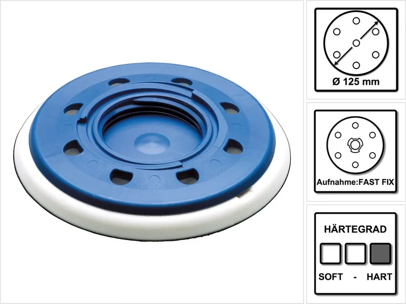 125mm ST-STF D125/8 FX-H-HT FastFix Steunschijf hard - 492127 by Festool – product image