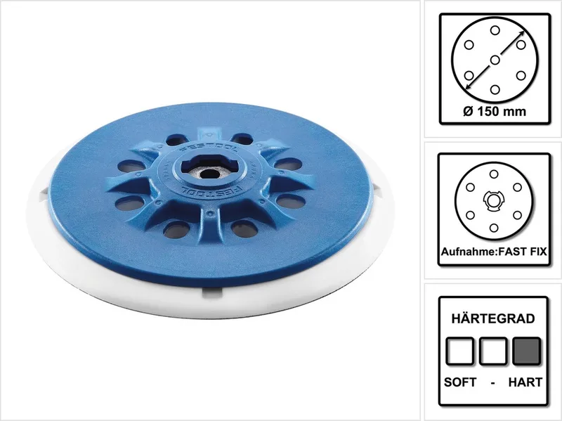 150mm ST-STF D150/MJ2-M8-H-HT Steunschijf hard - 202460 by Festool – product image