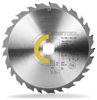 160 x 1,6 x 20 mm 25-tands Cirkelzaagblad hout | Wood Universal - 578585 de Festool – image du produit 2 sur 2