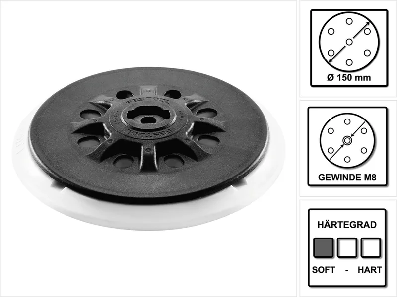 202458 Steunschijf FUSION-TEC ST-STF D150/MJ2-M8-W-HT von Festool – Produktbild