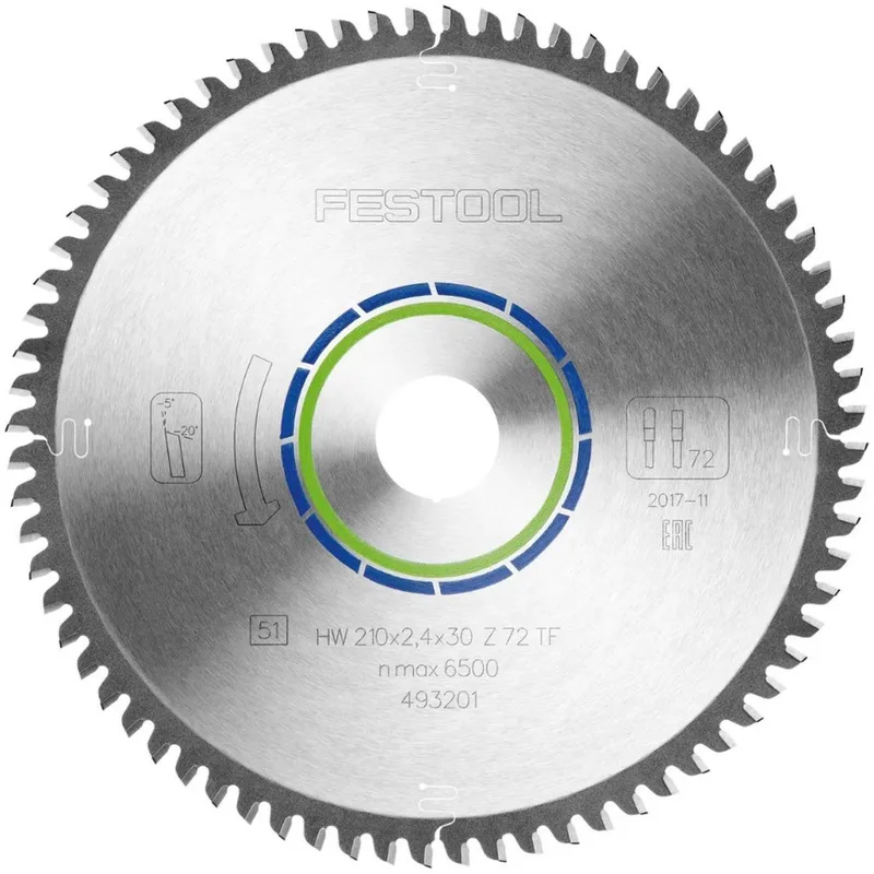 210x2,4x30 Cirkelzaagblad - HW TF72 - 493201 de Festool – image du produit