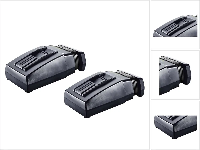 2x TCL 6 Li-Ion snellader ( 2x 201135 ) Dubbele laderset von Festool – Produktbild