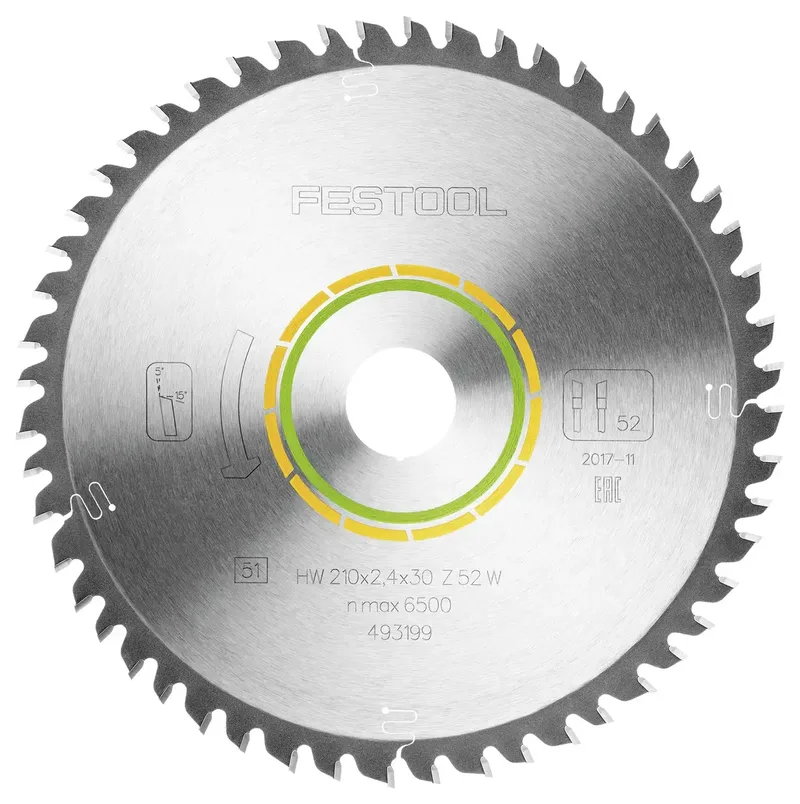 493199 / 210x2,4x30 W52 Cirkelzaagblad - 210 x 30 x 52T - Hout von Festool – Produktbild 2 von 2