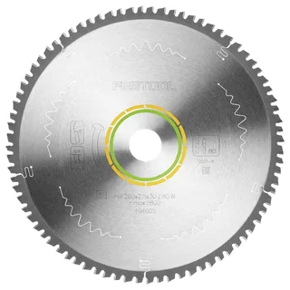 494605 / 260x2,5x30 W80 Cirkelzaagblad - 260 x 30 x 80T - Hout från Festool – produktbild 2 av 2