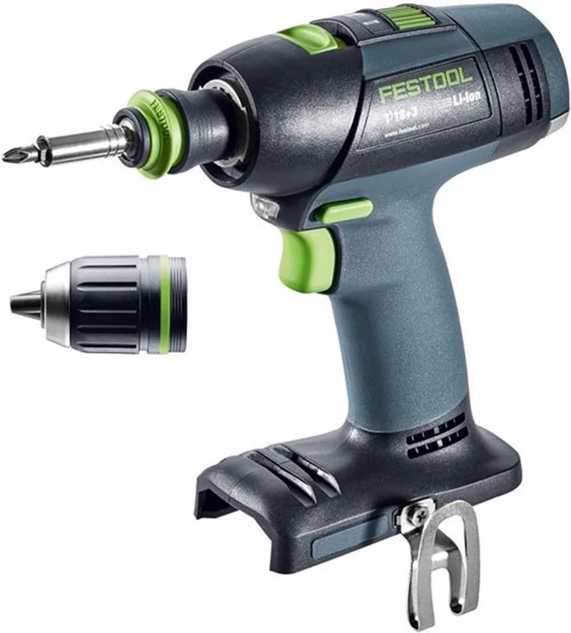 Accu Schroefboormachine T18+3 Basic van Festool – productafbeelding