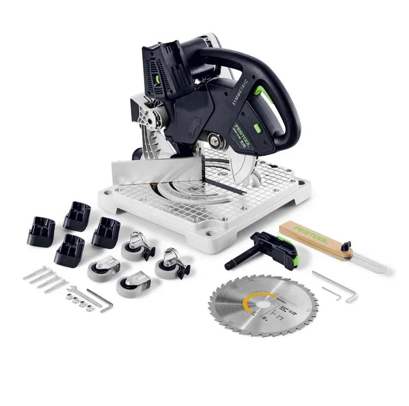 Akku-Kapp-Gehrungssäge SYMC 70 EB-Basic SYMMETRIC Akku Leistensäge 36 V (2 x 18 V) 216 mm fra Festool – produktbillede