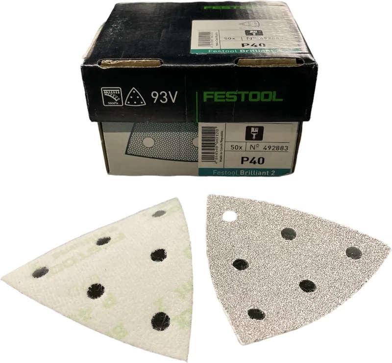 Brilliant 2 Schuurpapier 93V art. 492883 - P40 - Prijs per doos ( inhoud 50 stuks) de Festool – image du produit