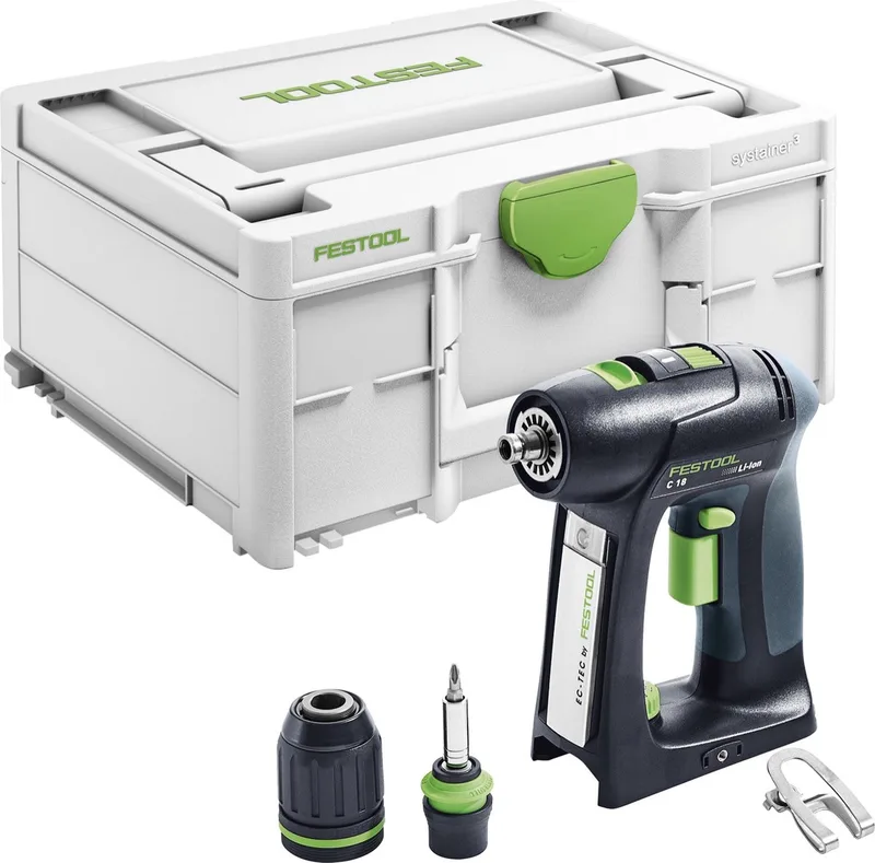 C 18-Basic Accu Schroefboormachine 18V Basic Body in Systainer - 576434 van Festool – productafbeelding