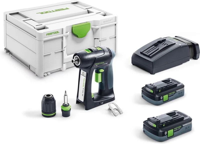 C 18 HPC 4,0 I-Plus Accuschroefboormachine | 18v 4.0Ah Li-ion von Festool – Produktbild