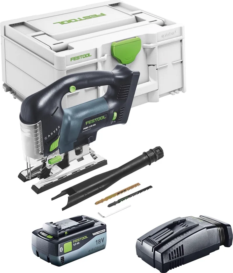 CARVEX PSBC 420 Basic accu-pendeldecoupeerzaag 18 V 120 mm borstelloos + 1x accu 8.0 Ah + snellader + Systainer by Festool – product image
