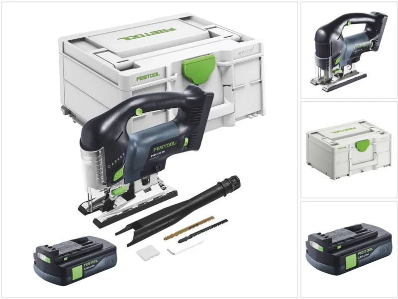 CARVEX PSBC 420-Basic accu-pendeldecoupeerzaag 18 V 120 mm borstelloos + 1x accu 3.0 Ah + Systainer - zonder oplader by Festool – product image