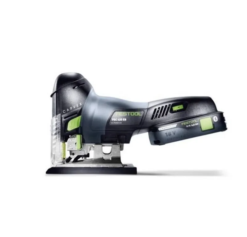 CARVEX PSC 420 HPC4,0 EBI-Plus 18V Li-Ion accu decoupeerzaag set (1x 4,0Ah) in systainer - 120mm - koolborstelloos de Festool – image du produit 3 sur 5