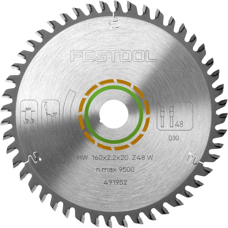 Cirkelzaagblad 491050 - 216 x 30 x 48T - Hout by Festool – product image