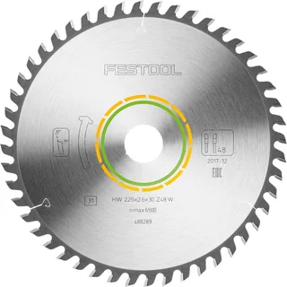 Cirkelzaagblad Wood Fine Cut Ø 225mm - 48T & Splintervrij fra Festool – produktbillede 1 af 2