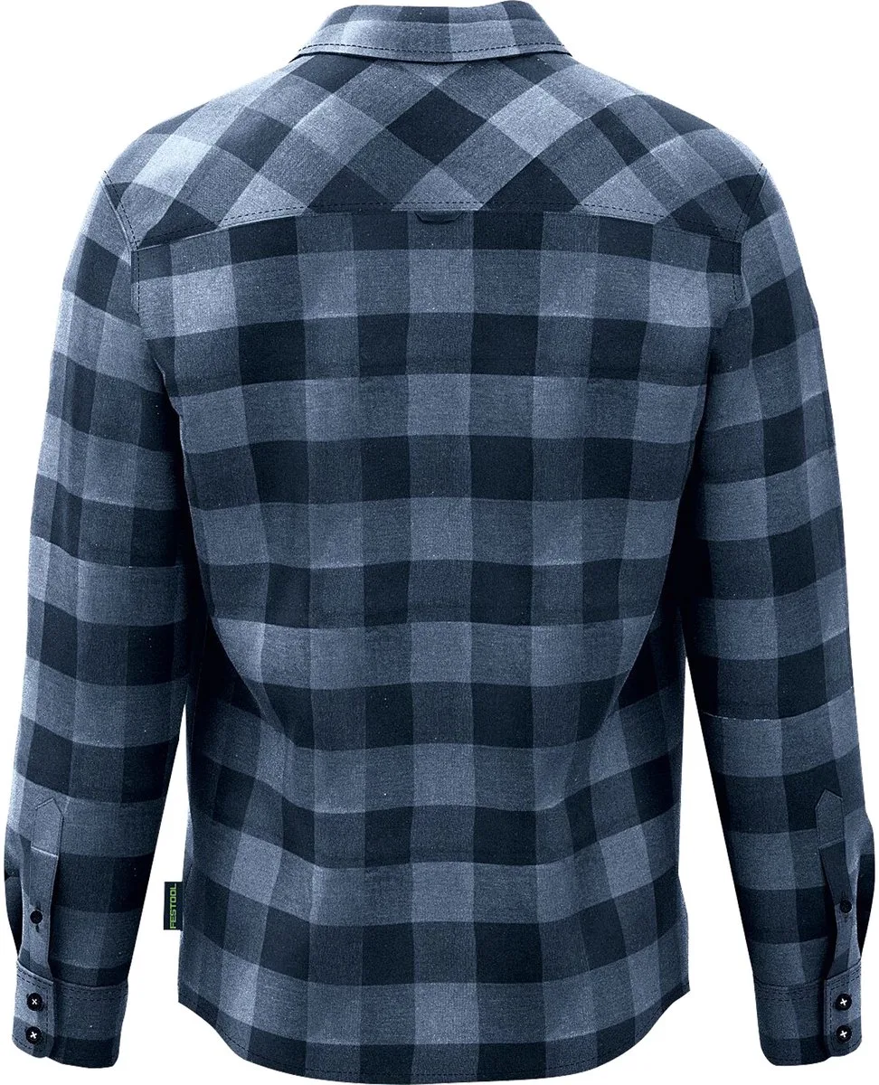 CKSH-FT1 Flanellen overhemd XXL - 577830 van Festool, Donkerblauw – productafbeelding