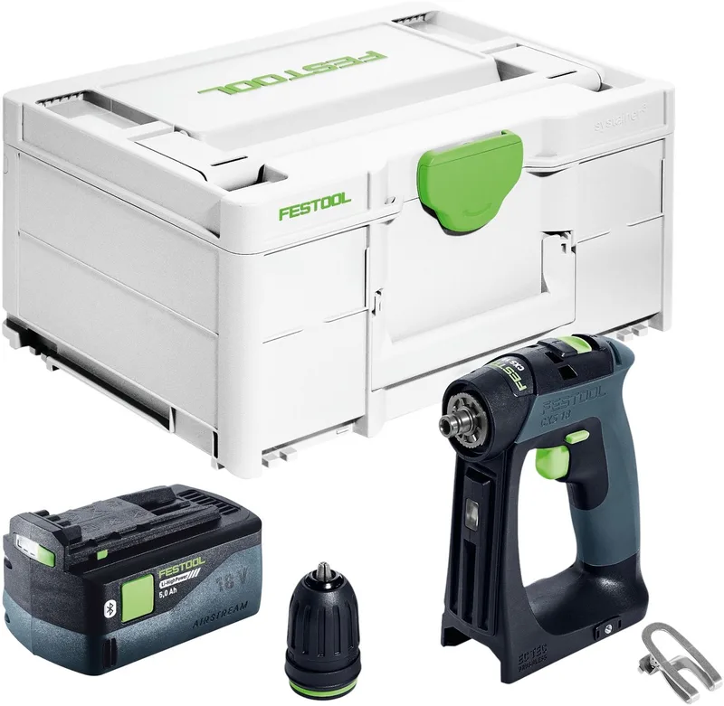 CXS 18-Basic accuboormachine 18 V 40 Nm borstelloos + 1x accu 5,0 Ah + Systainer - zonder oplader by Festool – product image
