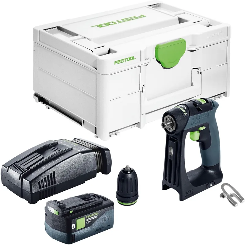 CXS 18-Basic accuschroefboormachine 18 V 40 Nm borstelloos + 1x accu 5.0 Ah + snellader + systainer by Festool – product image
