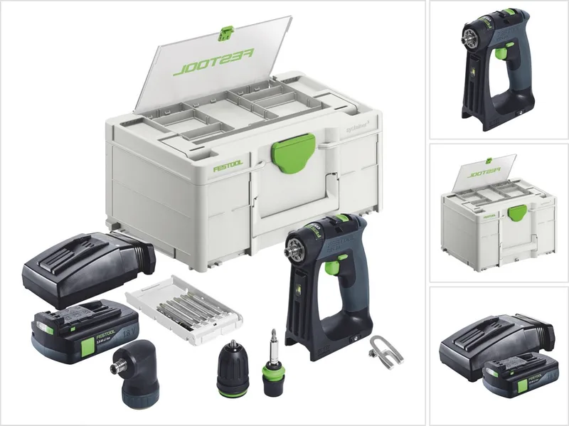 CXS 18-Basic-set accuboormachine 18 V 40 Nm borstelloos + 1x accu 3,0 Ah + oplader + Systainer by Festool – product image