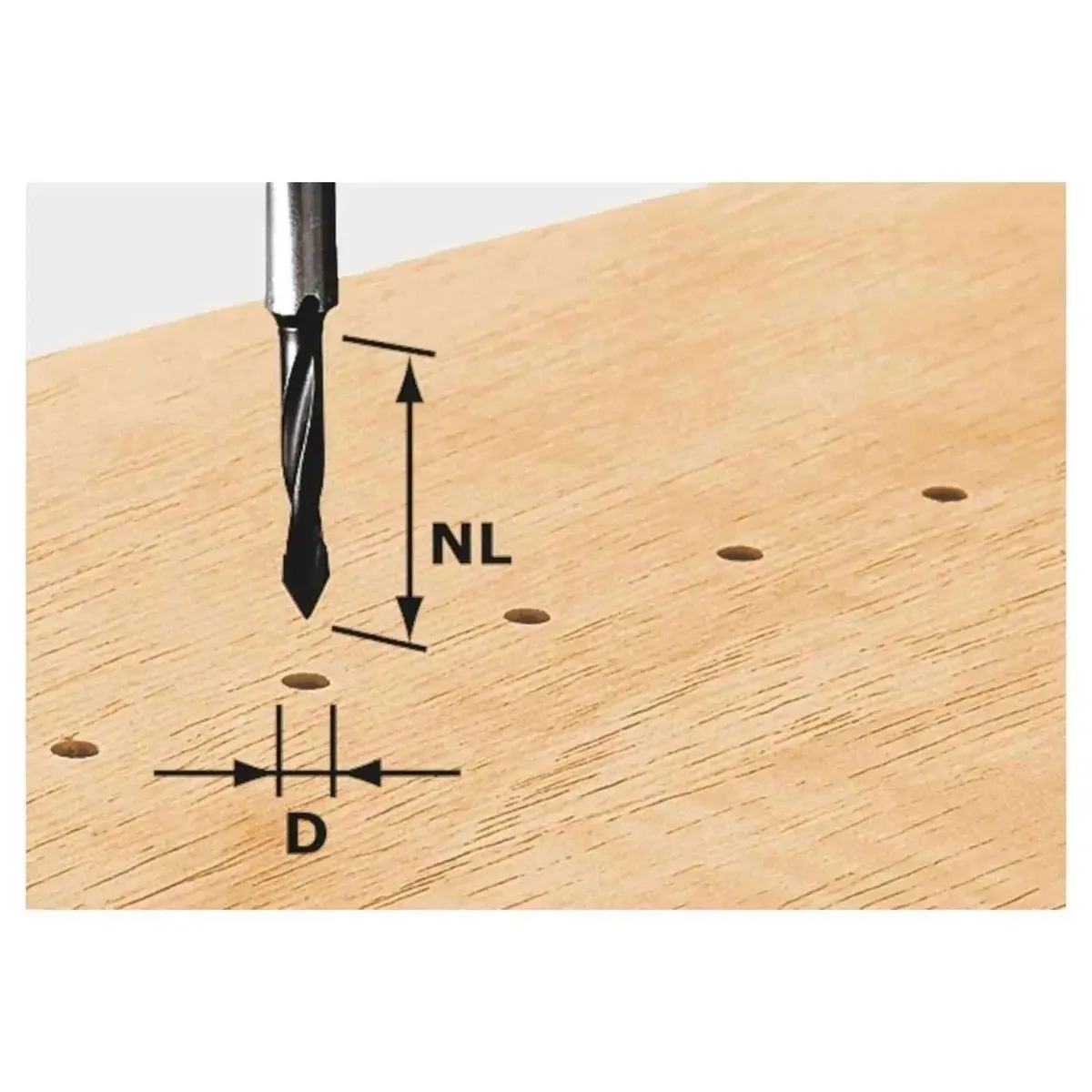D5/30 Doorgangsboor HW - HW S8 D5/30 - 491064 fra Festool – produktbillede