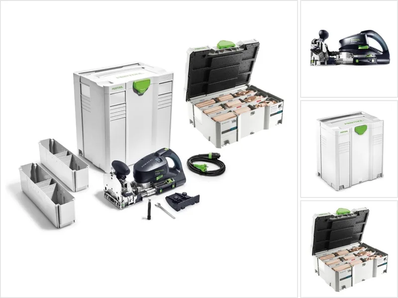 DF 700 EQ-Plus Domino XL plugfrees 720 W (574320) 70 mm in Systainer + 306-delige plugset de Festool – image du produit