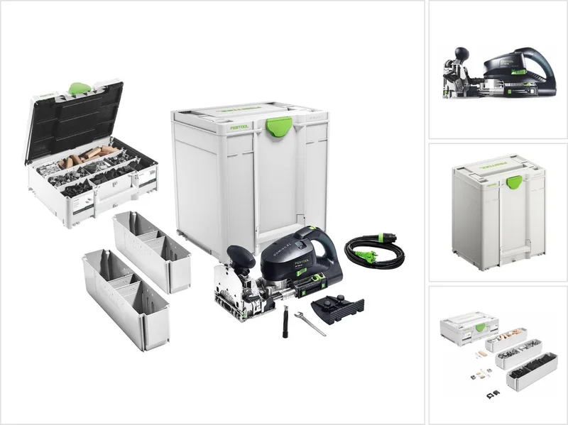 DOMINO XL DF 700 EQ-Plus plugfrees 720 W + Festool SV-SYS D14 Domino-verbindingsassortiment + Systainer by Festool – product image