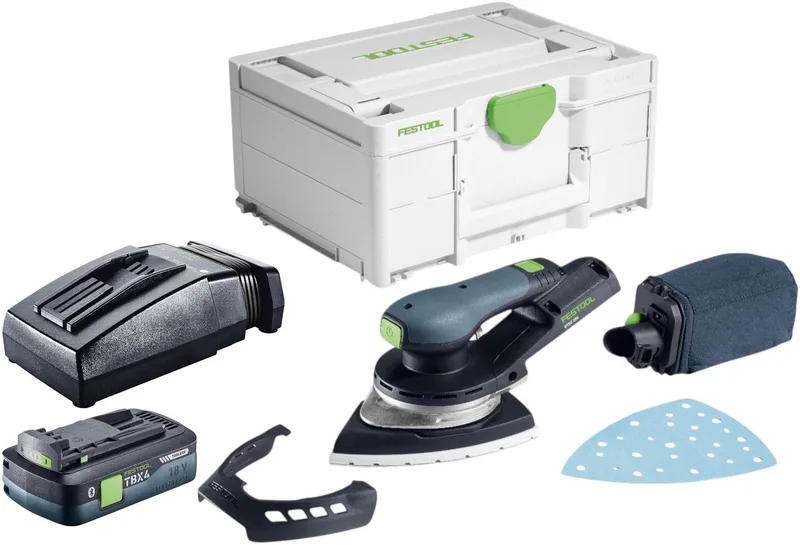 DTSC 200-Basic accu-deltaschuurmachine 18 V 145 x 195 mm borstelloos + 1x accu 4,0 Ah + oplader + Systainer by Festool – product image