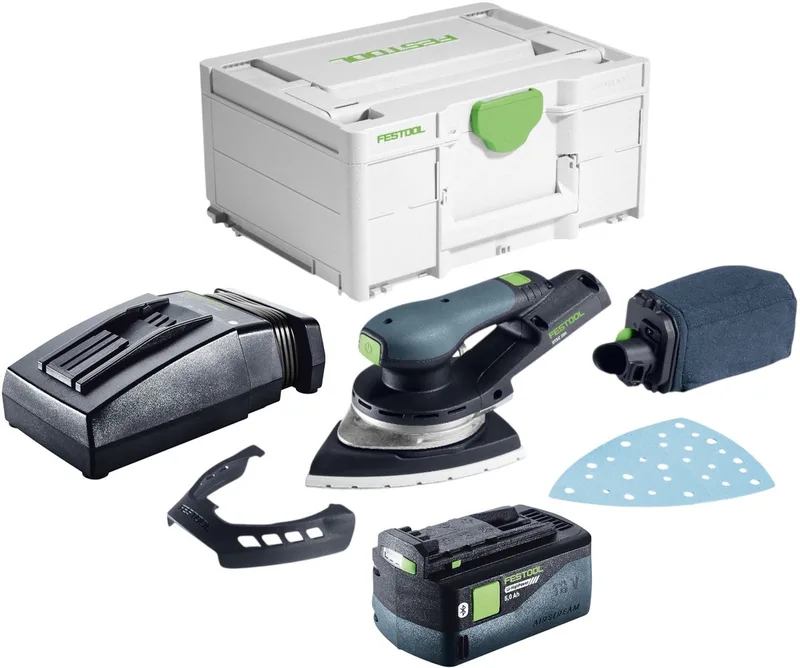 DTSC 200-Basic accu-deltaslijper 18 V 145 x 195 mm borstelloos + 1x accu 5,0 Ah + oplader + Systainer by Festool – product image