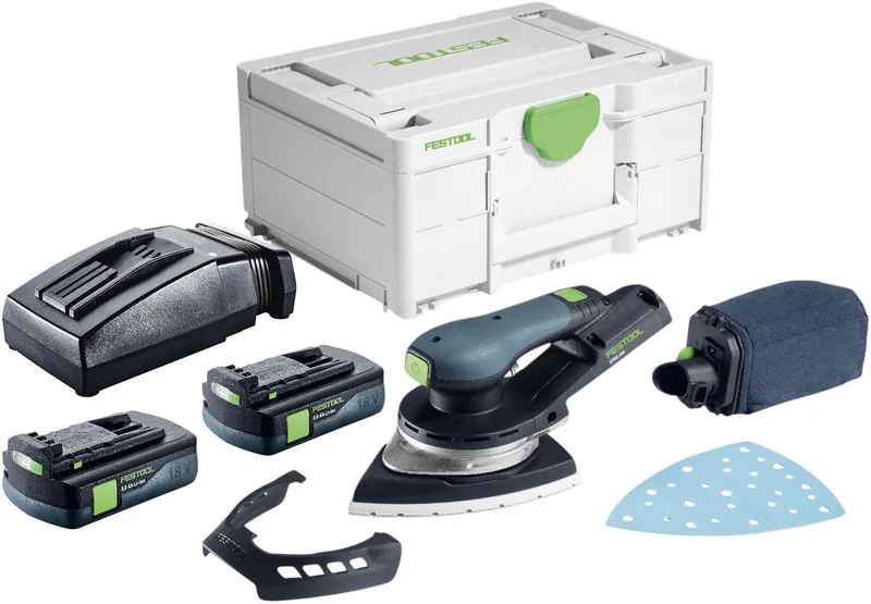 DTSC 200-Basic accu-deltaslijper 18 V 145 x 195 mm borstelloos + 2x accu 3,0 Ah + oplader + Systainer by Festool – product image
