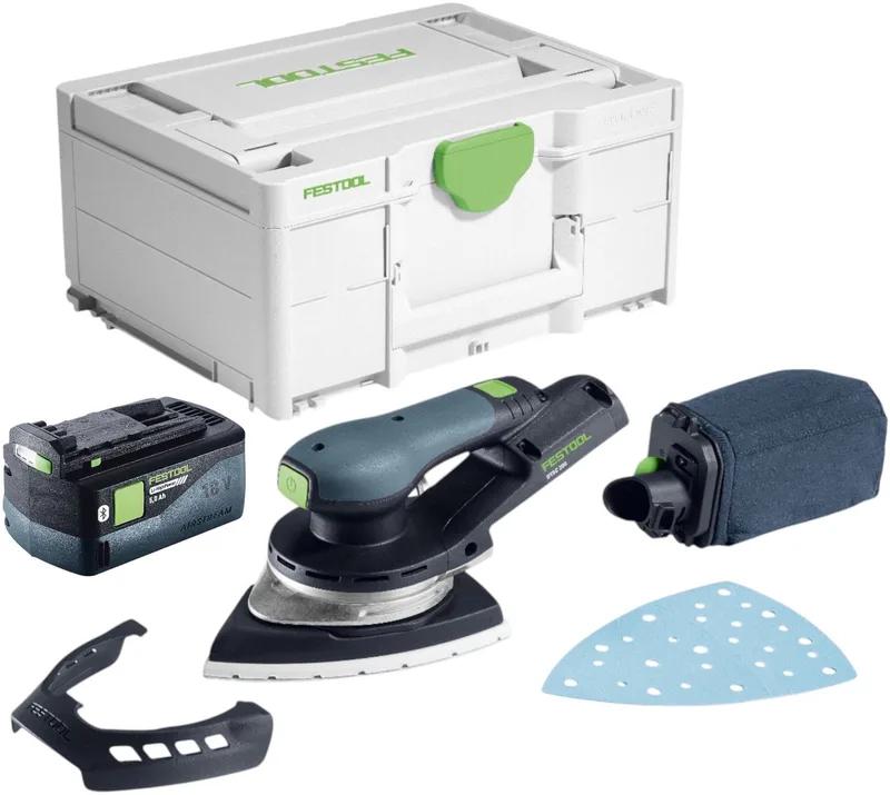 DTSC 200-Basic accu-deltaslijper 18 V 145 x 195 mm borstelloos + 1x accu 5,0 Ah + Systainer - zonder oplader von Festool – Produktbild