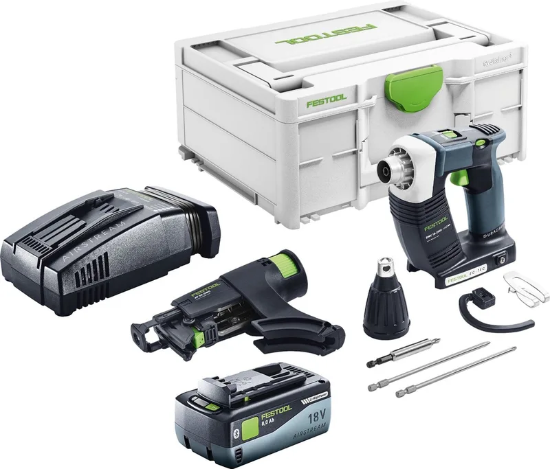 DURADRIVE DWC 18-2500 Basic accuschroevendraaier 18 V 18 Nm borstelloos + 1x accu 8.0 Ah + snellader + systainer by Festool – product image
